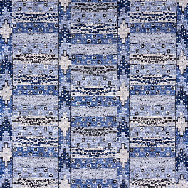 Schumacher Fairuza Flatweave Denim Fabric