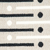 Schumacher Serapo Rustic Weave Carbon & Ivory Fabric
