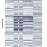 Schumacher Tierra Stripe Blue Fabric