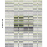 Schumacher Tierra Stripe Green & Blue Fabric