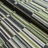 Schumacher Tierra Stripe Green & Blue Fabric