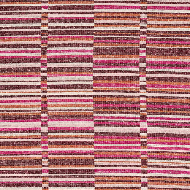 Schumacher Tierra Stripe Berry Fabric
