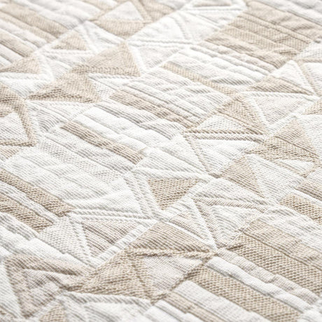Schumacher Bizantino Quilted Weave Natural Fabric