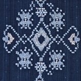 Schumacher Nadira Embroidery Indigo Fabric