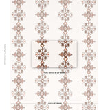 Schumacher Nadira Embroidery Cocoa Fabric