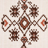 Schumacher Nadira Embroidery Cocoa Fabric