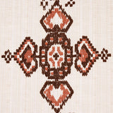 Schumacher Nadira Embroidery Cocoa Fabric