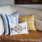 Schumacher Nadira Embroidery Cocoa Fabric