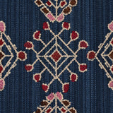 Schumacher Kalindi Embroidery Indigo Fabric