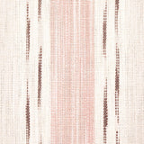 Schumacher Mirza Ikat Stripe Blush On Natural Fabric