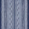 Schumacher Mirza Ikat Stripe Indigo On Chambray Fabric