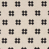 Schumacher Thandie Embroidery Carbon On Natural Fabric