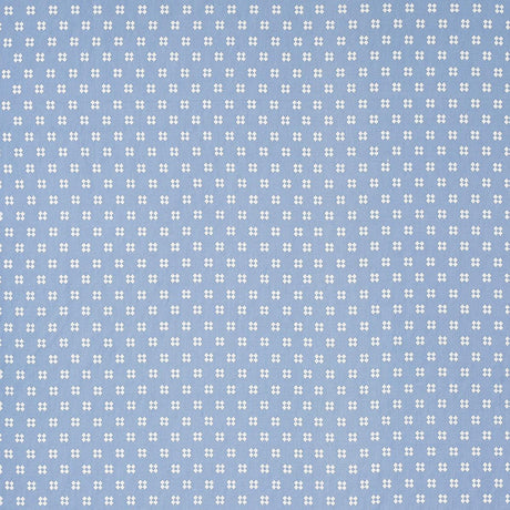 Schumacher Thandie Embroidery Ivory On Chambray Fabric