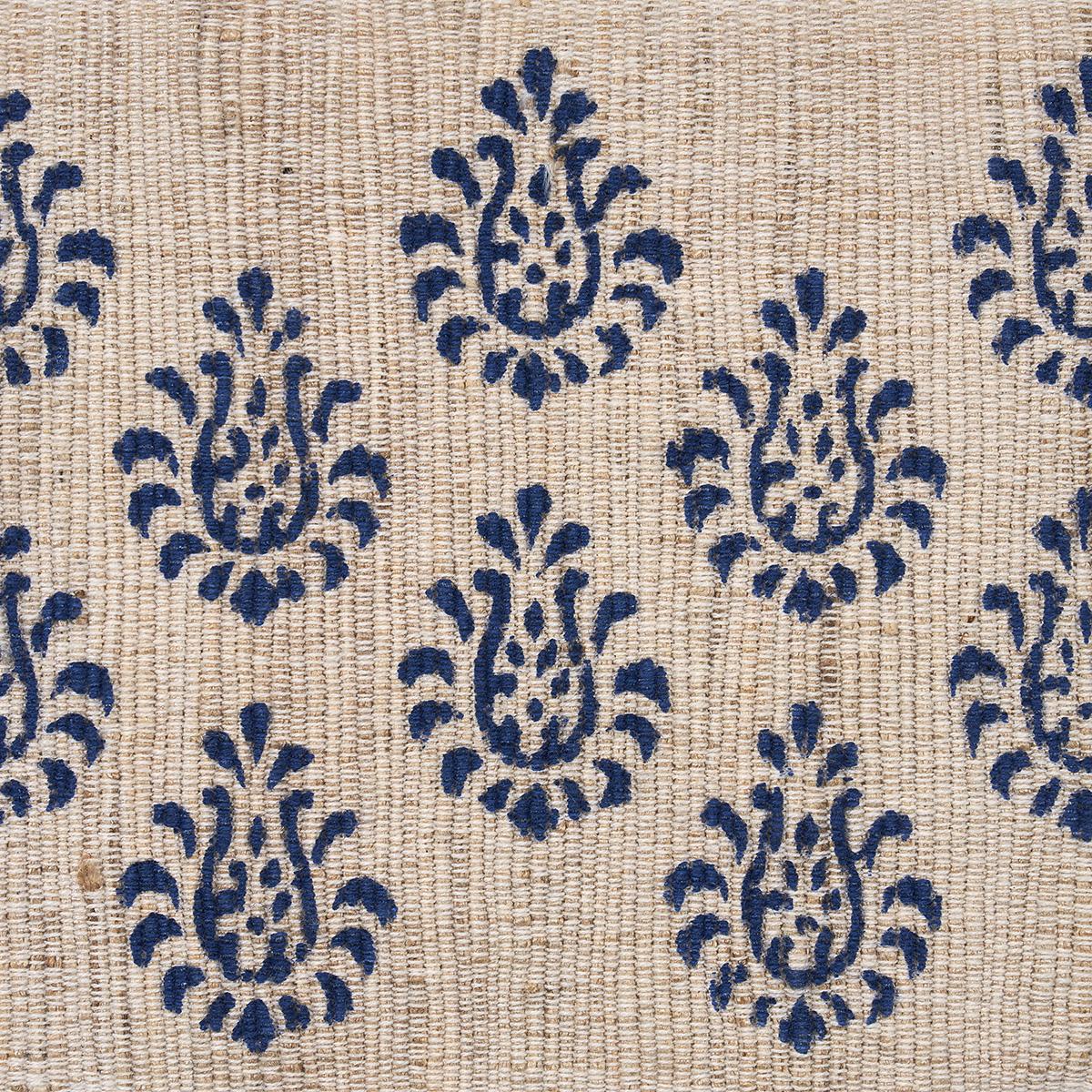 Schumacher Indigo Leila Hand Block Matka Tape