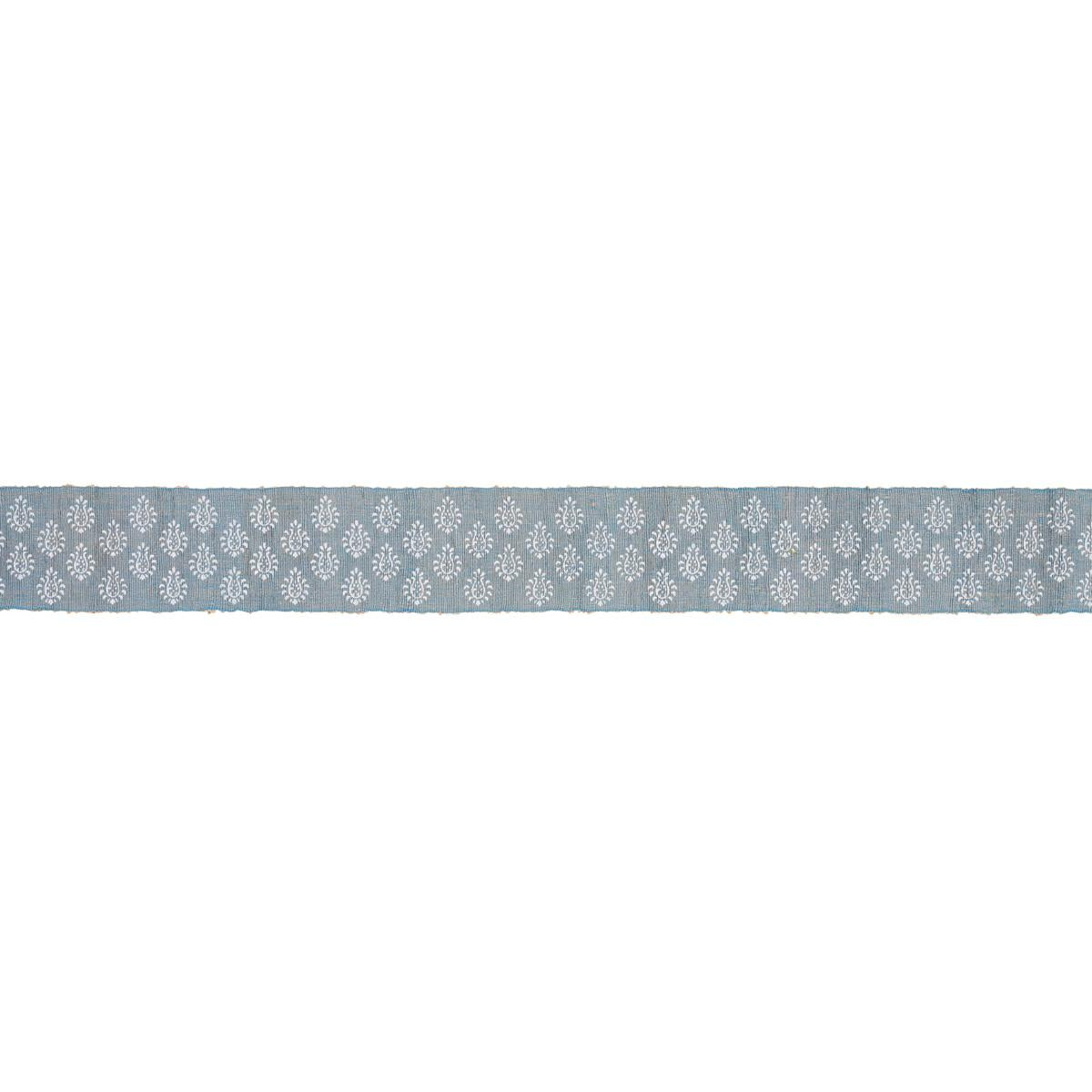 Schumacher Chambray Leila Hand Block Matka Tape