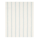 Schumacher Lazare Appliqu Sky On Ivory Fabric