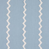 Schumacher Lazare Appliqu Ivory On Chambray Fabric