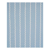 Schumacher Lazare Appliqu Ivory On Chambray Fabric