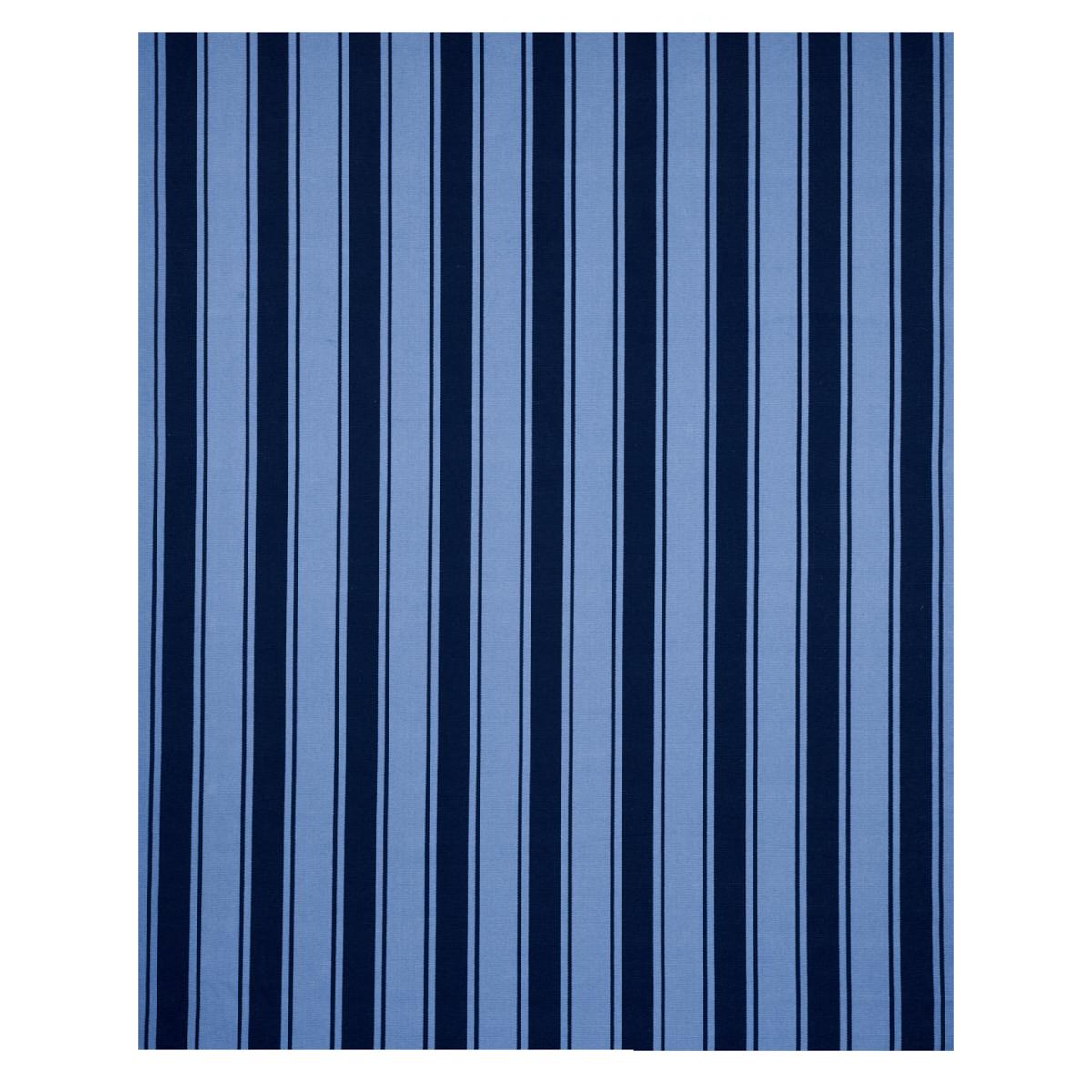 Schumacher Tangier Stripe Blue Tonal Fabric