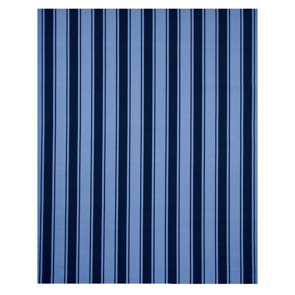 Schumacher Tangier Stripe Blue Tonal Fabric