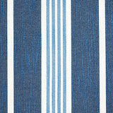 Schumacher Hampton Stripe Indoor/Outdoor Indigo Fabric