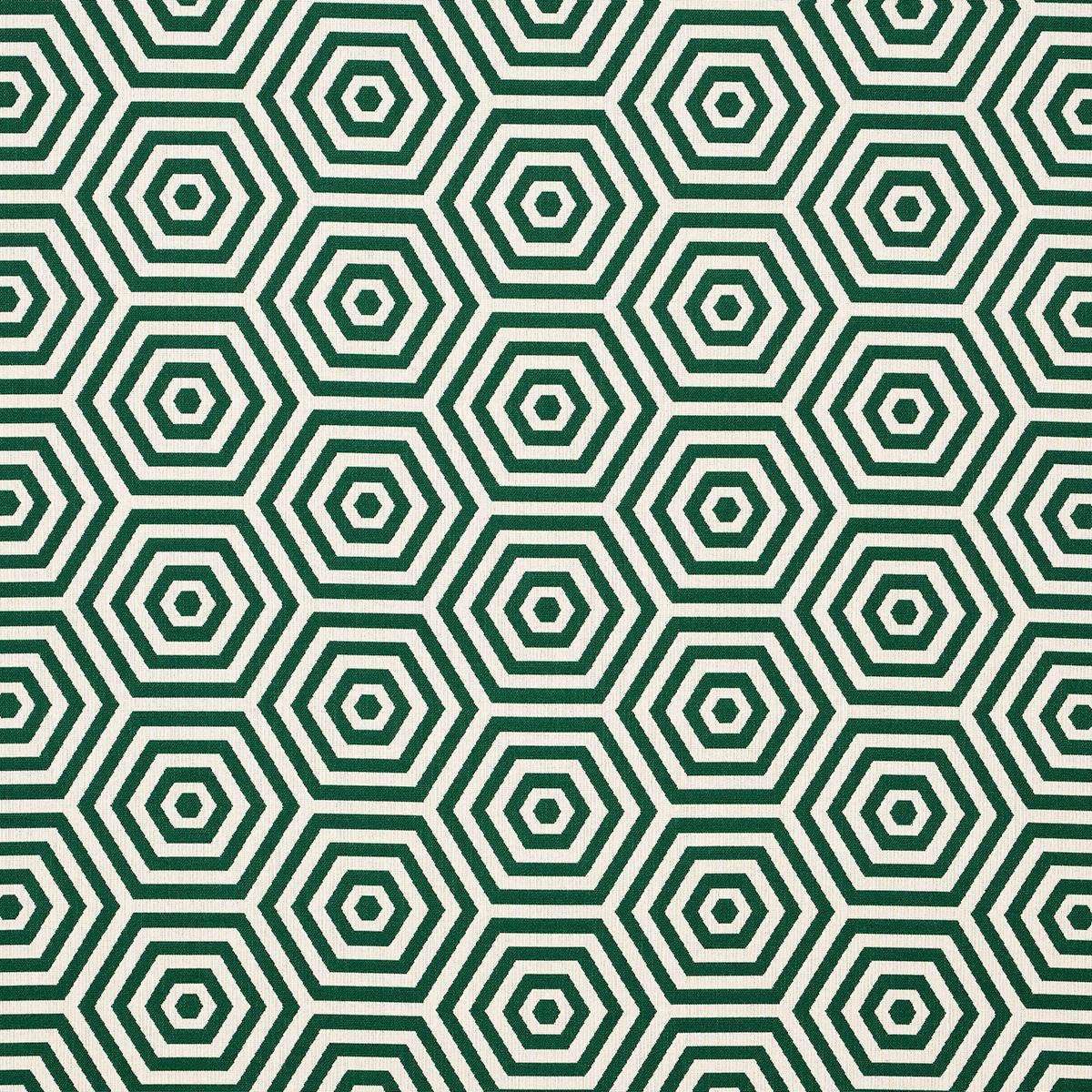 Schumacher Bees Knees Indoor/Outdoor Emerald Fabric