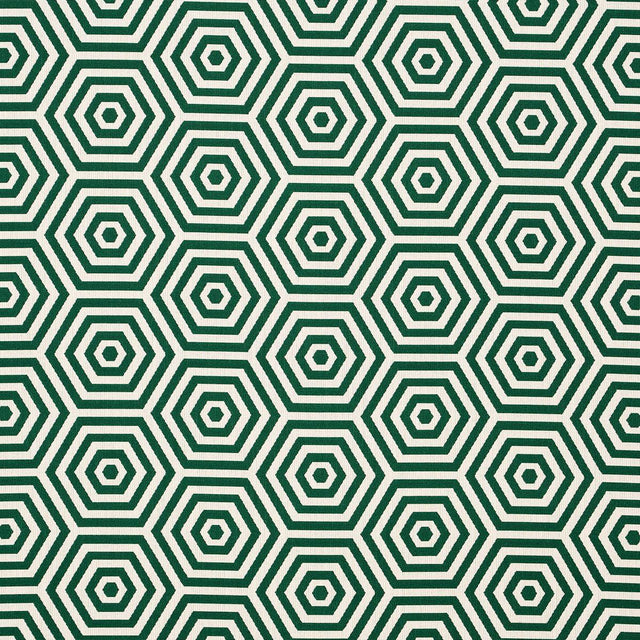 Schumacher Bees Knees Indoor/Outdoor Emerald Fabric
