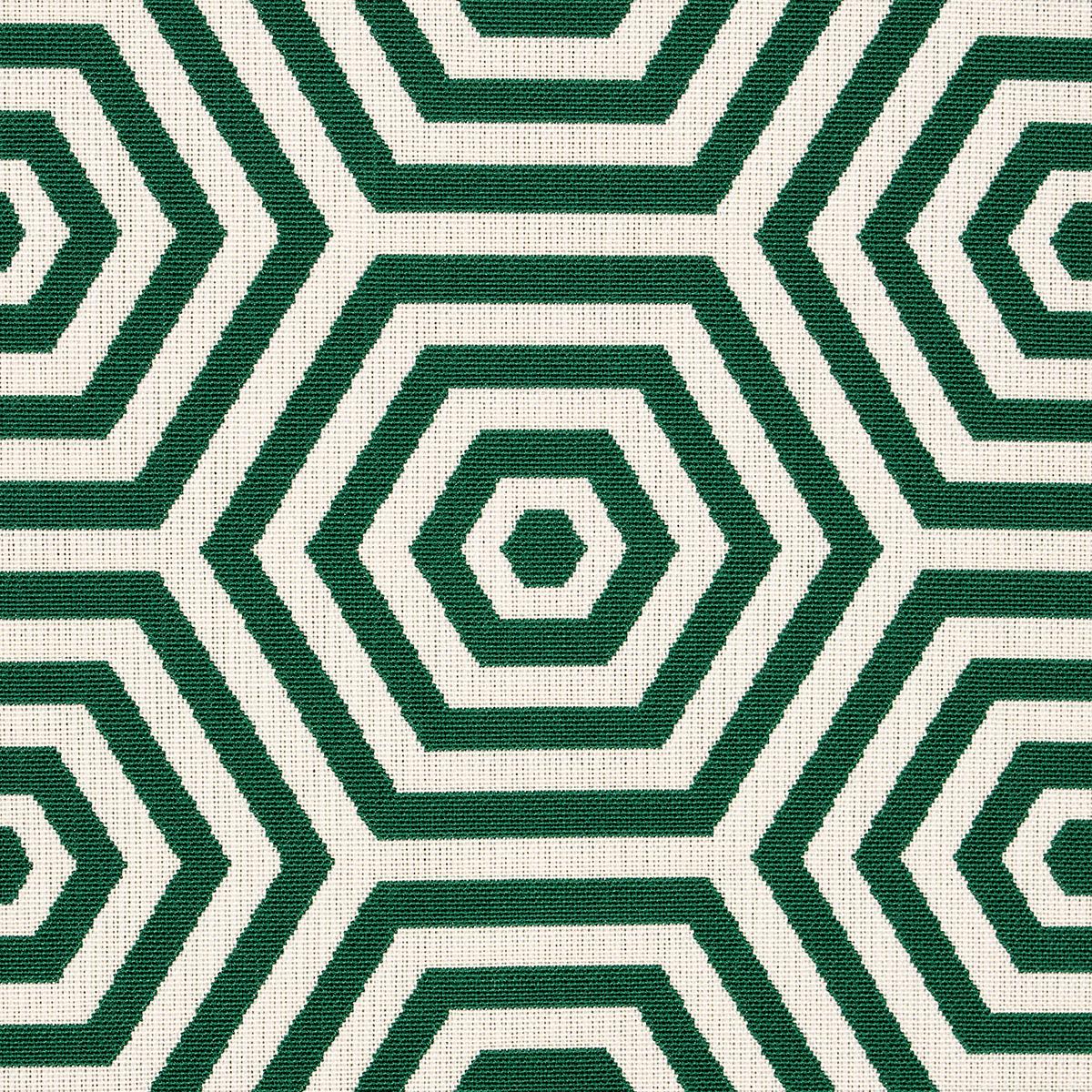 Schumacher Bees Knees Indoor/Outdoor Emerald Fabric