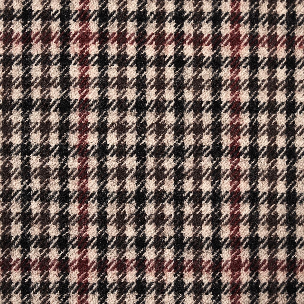 Schumacher Aldridge Wool Houndstooth Brown Fabric