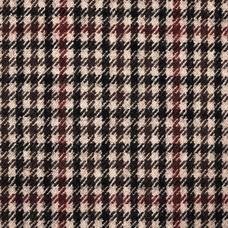 Schumacher Aldridge Wool Houndstooth Brown Fabric