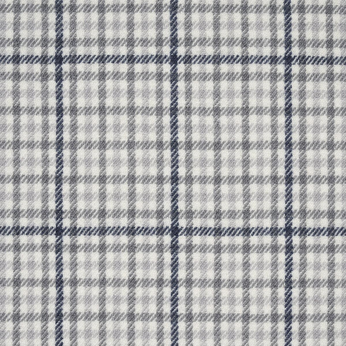 Schumacher Aldridge Wool Houndstooth Grey Fabric