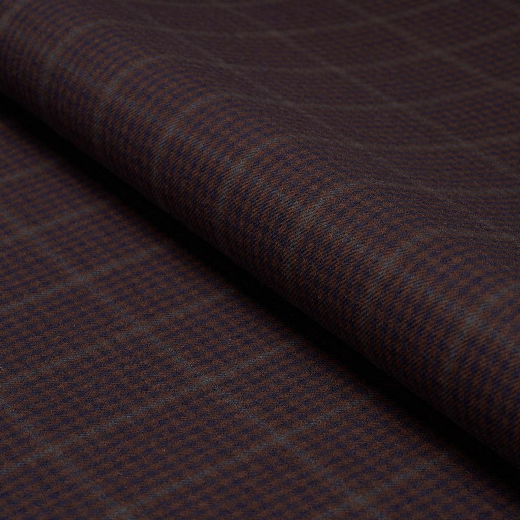 Schumacher Aldridge Wool Houndstooth Burgundy Fabric