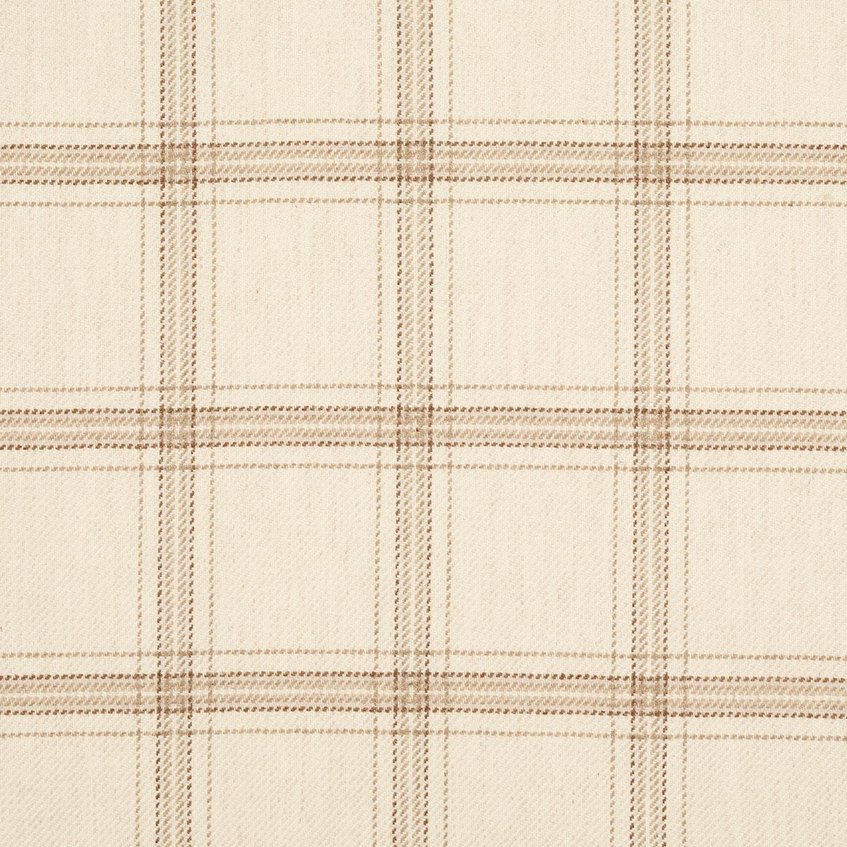 Schumacher Blackburn Merino Plaid Ivory Fabric