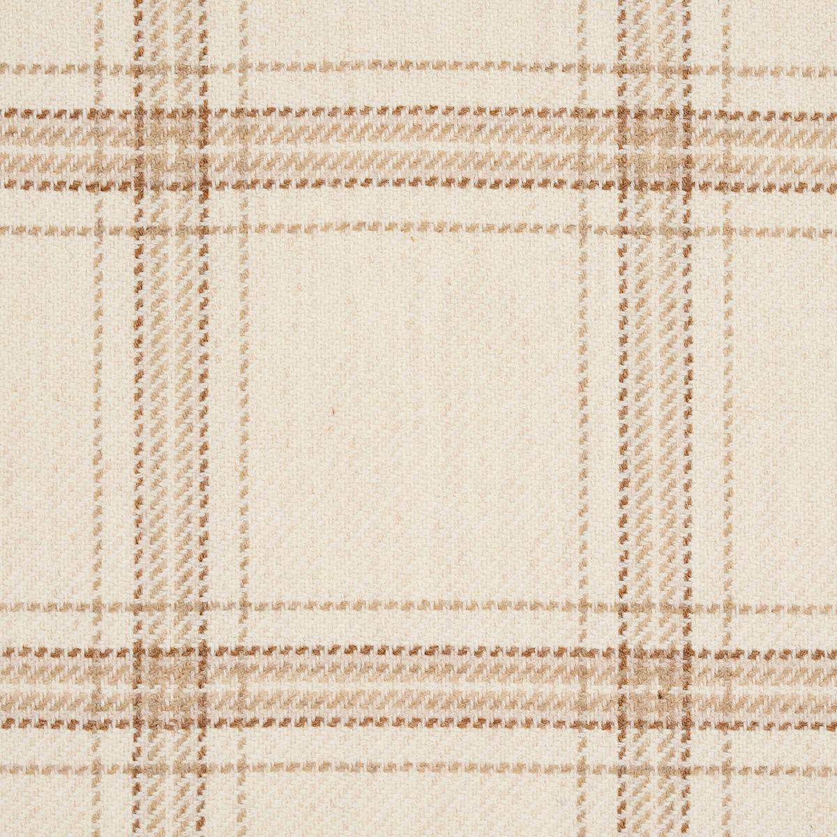Schumacher Blackburn Merino Plaid Ivory Fabric