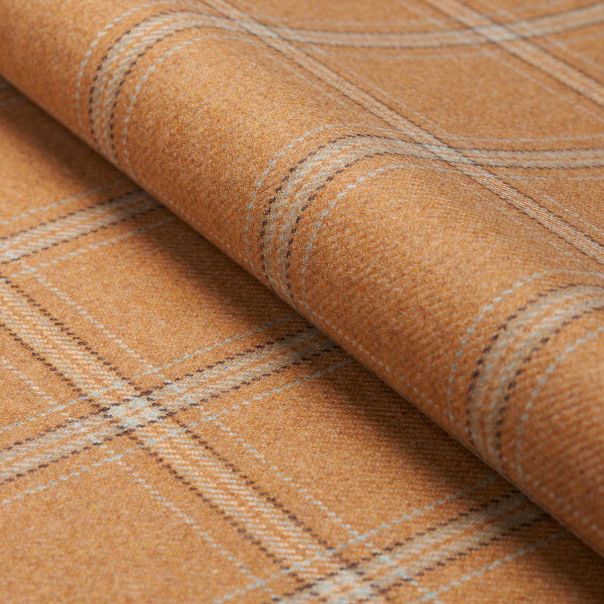 Schumacher Blackburn Merino Plaid Camel Fabric