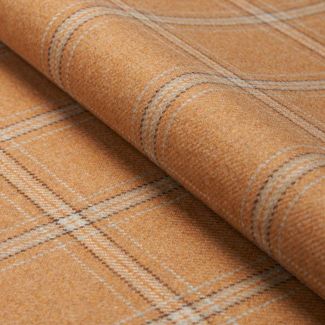 Schumacher Blackburn Merino Plaid Camel Fabric