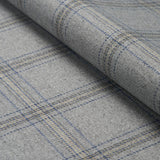 Schumacher Blackburn Merino Plaid Grey Fabric