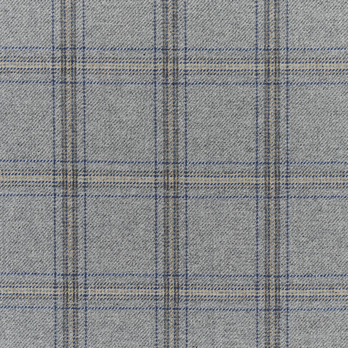 Schumacher Blackburn Merino Plaid Grey Fabric