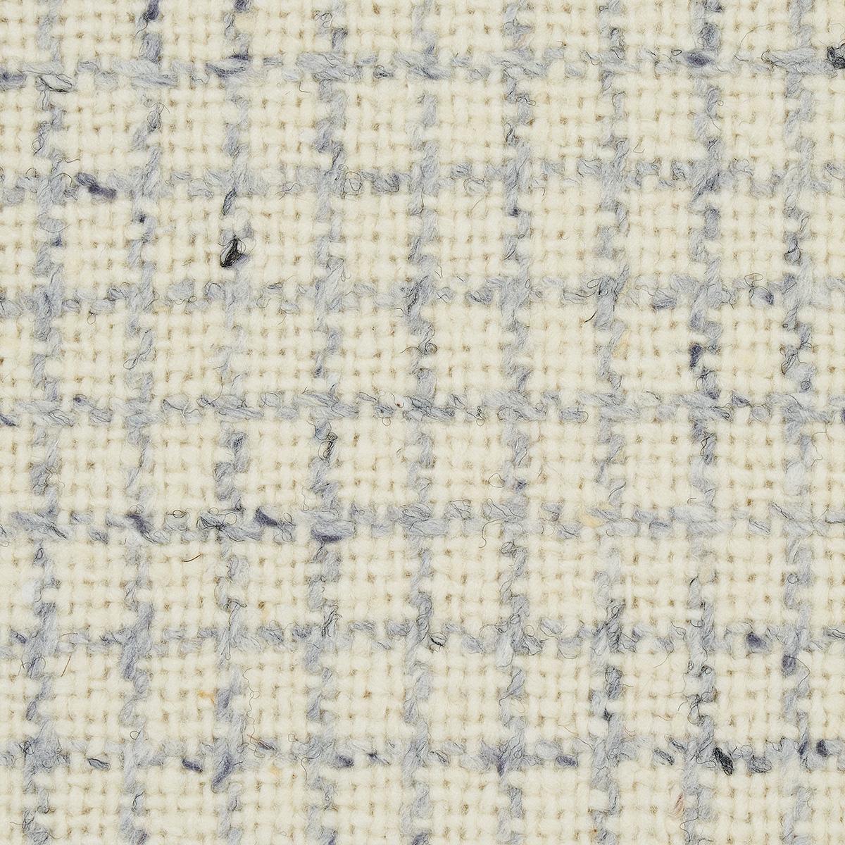 Schumacher Hudson Wool Check Ivory Fabric