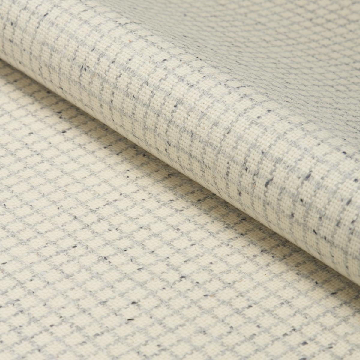 Schumacher Hudson Wool Check Ivory Fabric