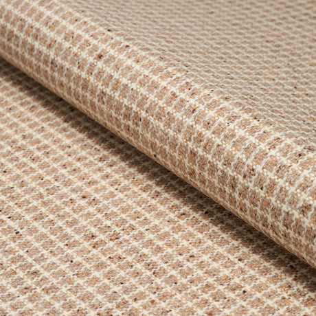 Schumacher Hudson Wool Check Camel Fabric