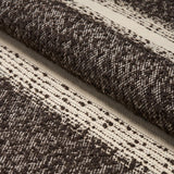 Schumacher Jessen Alpaca Stripe Brown Fabric