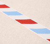 Schumacher Airmail I Indoor/Outdoor Tape Red And Blue Trim