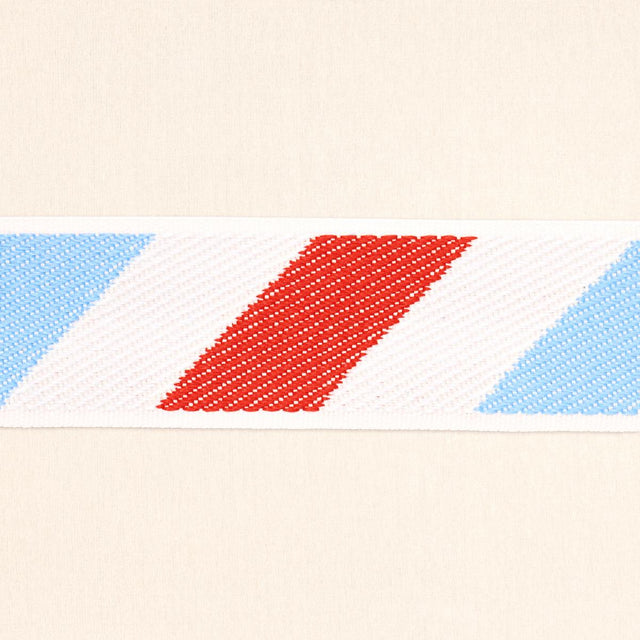 Schumacher Red And Blue Airmail I Indoor/Outdoor Tape