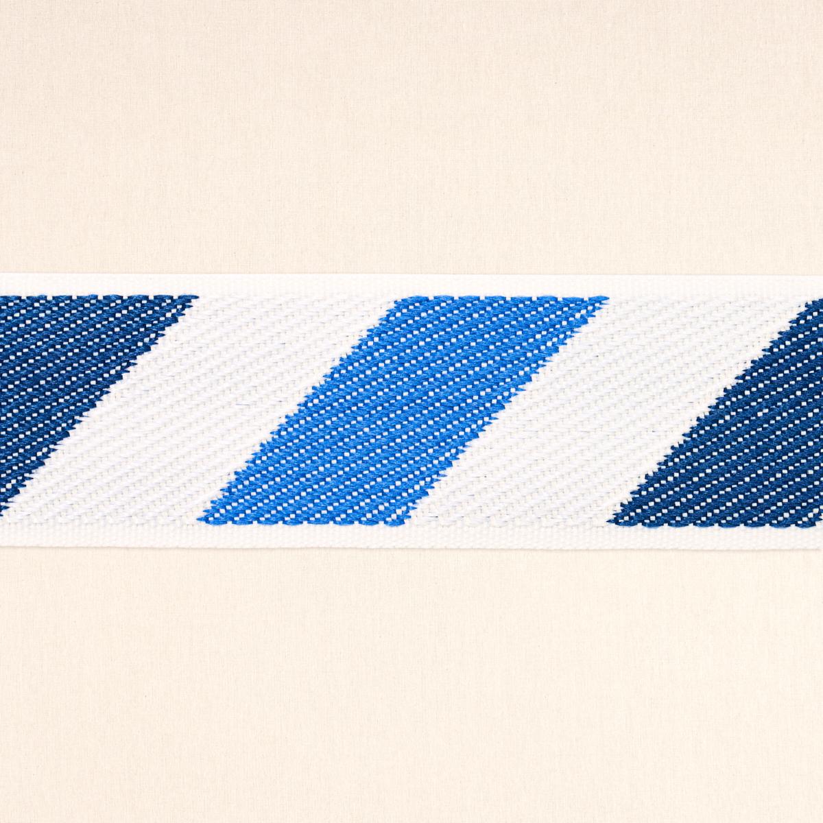 Schumacher Blue And Blue Airmail I Indoor/Outdoor Tape