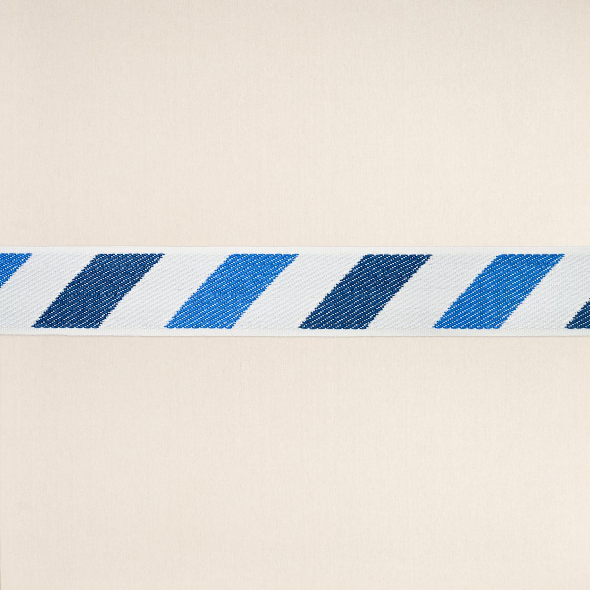 Schumacher Blue And Blue Airmail I Indoor/Outdoor Tape