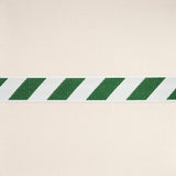 Schumacher Green And Ivory Airmail I Indoor/Outdoor Tape