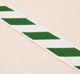 Schumacher Green And Ivory Airmail I Indoor/Outdoor Tape