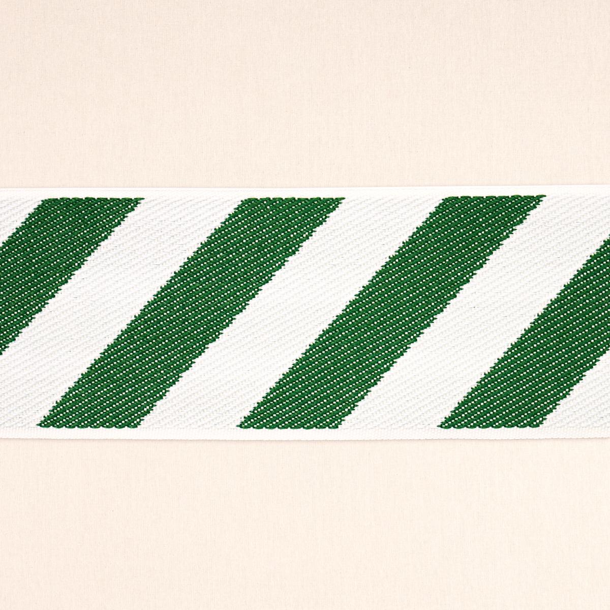 Schumacher Green And Ivory Airmail Ii Indoor/Outdoor Tape