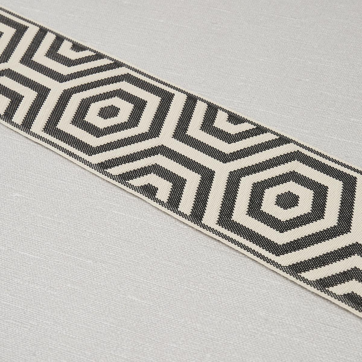 Schumacher Bees Knees Indoor/Outdoor Tape Black Trim